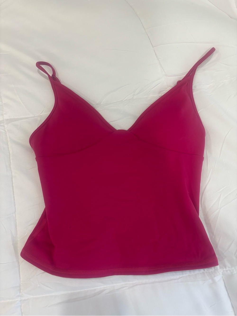 Garage Magenta V-Neck Spaghetti-Strap Cami